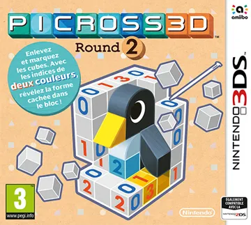 Picross 3D - Round 2 (Europe) (En,Fr,De,Es,It) box cover front